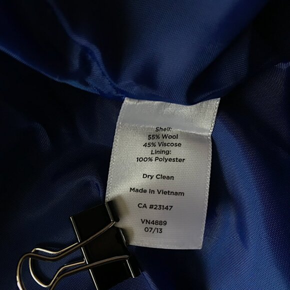 Talbots - Classic black, gray & blue plaid wool 19 inch pencil skirt, size 8P - Picture 8 of 8